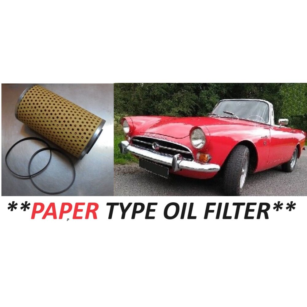 OIL FILTER (Sunbeam Alpine) (Ser.1,2,3 Early) (** Paper Type **) (1959- 63 Only)